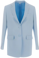 (Women) Burberry SS23 Solid Single-Breasted Long Sleeve Blazer - Blue. 80661311 (Women) Burberry SS23 Solid Single-Breasted Long Sleeve Blazer - Blue. 80661311