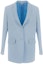 Buy (Women) Burberry SS23 Solid Single-Breasted Long Sleeve Blazer - Blue. 80661311