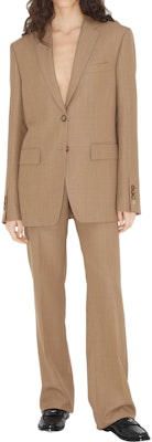 (W) Blazer Lengan Panjang Burberry SS23 Single-Breasted Warna Camel. 80659511 Lookbook (W) Blazer Lengan Panjang Burberry SS23 Single-Breasted Warna Camel. 80659511