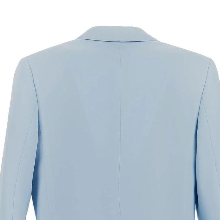 Sizing (Women) Burberry SS23  Solid Single-Breasted Long Sleeve Blazer - Blue. 80661311