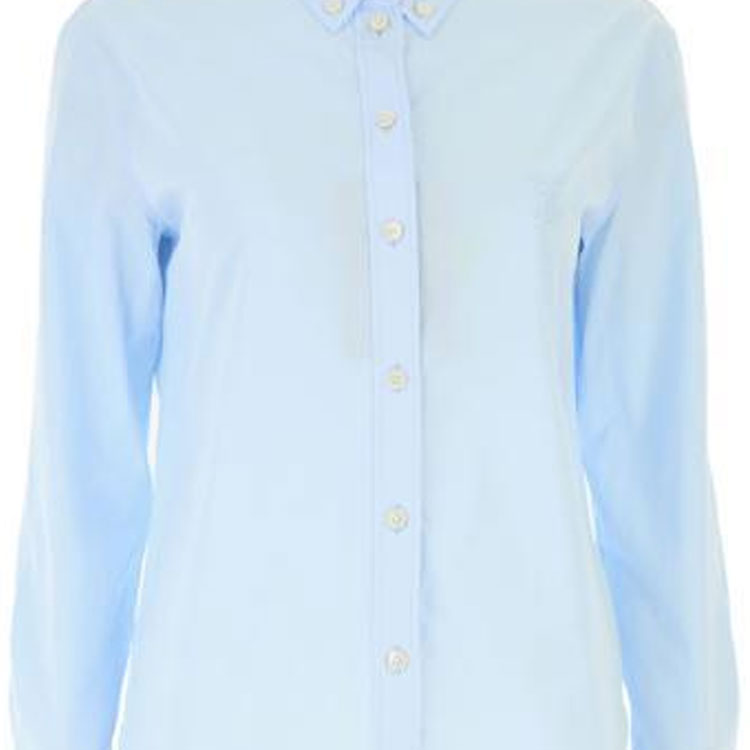 (Women) Burberry SS23  Solid Single-Breasted Shirt Light Blue 80135671 圖 6