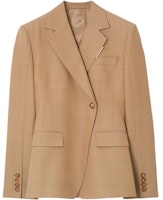 (Women) Burberry SS23 Solid Single-Button Long Sleeve Blazer. 80711551 (Women) Burberry SS23 Solid Single-Button Long Sleeve Blazer. 80711551