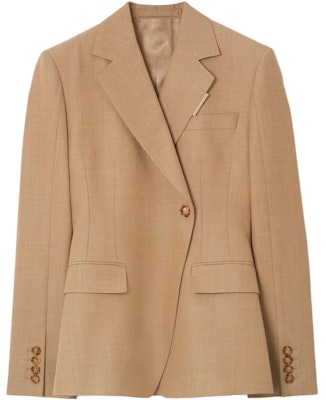 (Women) Burberry SS23 Solid Single-Button Long Sleeve Blazer. 80711551 Order (Women) Burberry SS23 Solid Single-Button Long Sleeve Blazer. 80711551