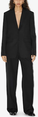 (Women) Burberry SS23 Solid Single-Button Long Sleeve Blazer. 80711551 Sizing (Women) Burberry SS23 Solid Single-Button Long Sleeve Blazer. 80711551