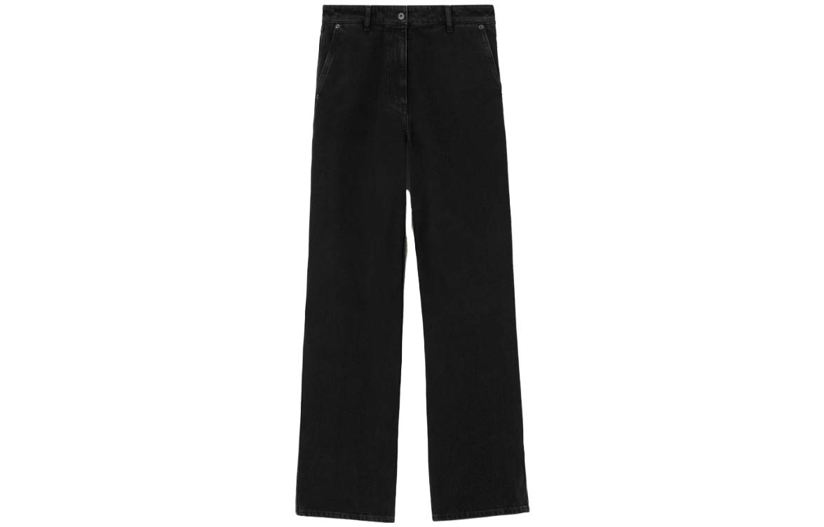 Order (Women) Burberry SS23  Solid Straight-Leg Black Casual Jeans. 80731121