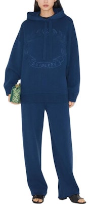 (W) Burberry SS23 Celana Casual Lurus Warna Biru Navy Tua. 80694021 Lookbook (W) Burberry SS23 Celana Casual Lurus Warna Biru Navy Tua. 80694021