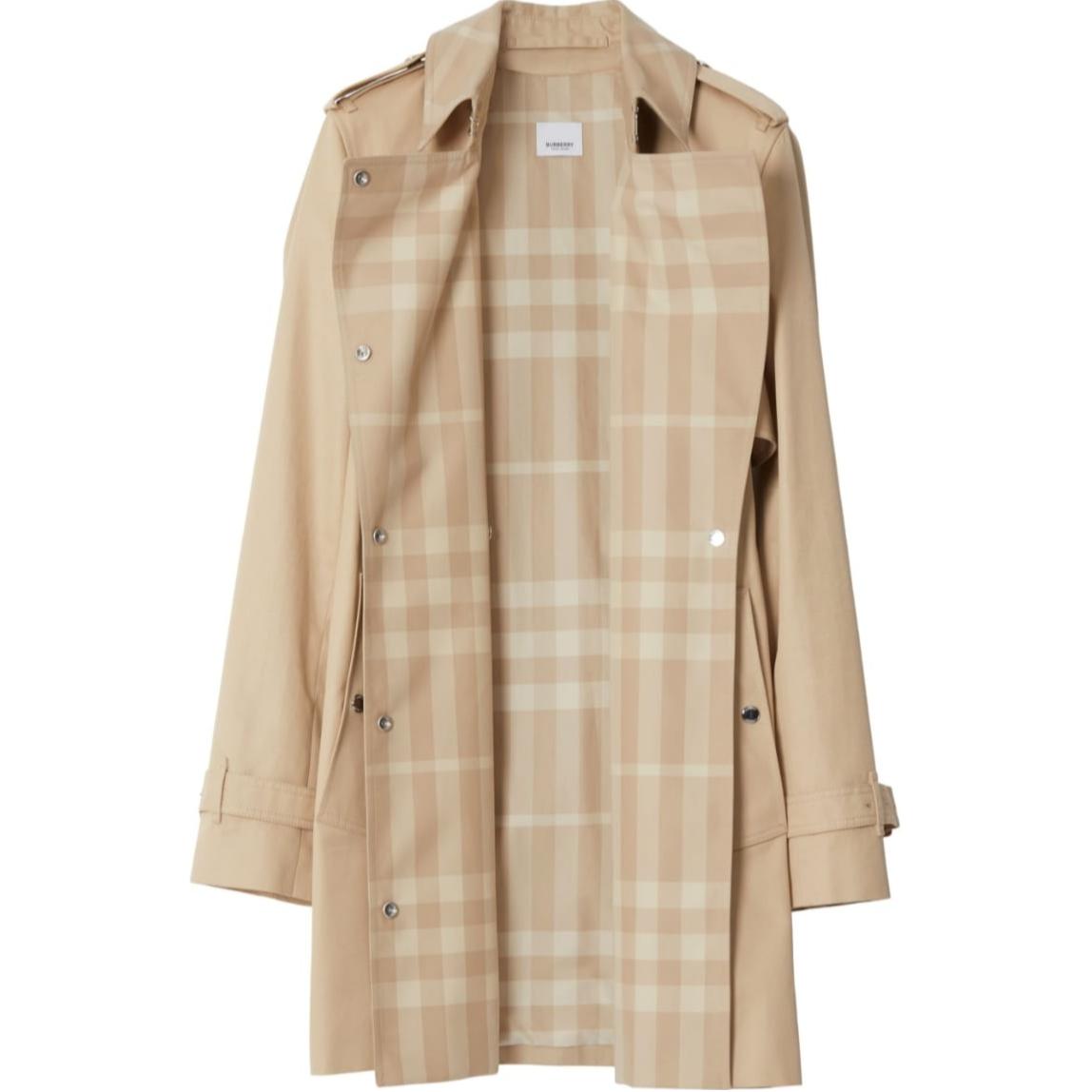 (Women) Burberry SS23  Solid Tie Waist Long Sleeve Trench Coat Soft Beige. 80658041 圖 3