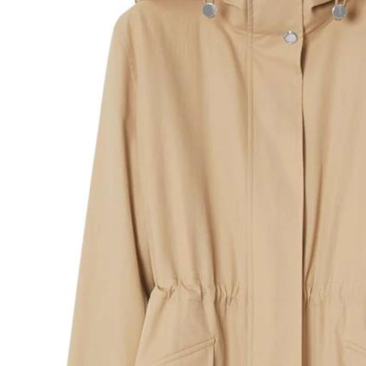 Sizing (W) Abrigo Burberry SS23 Capucha Cinturón Largo Medio Beige Suave. 80659561