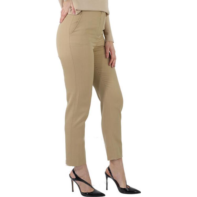 Details for (W) 버버리 SS23 스트레이트 핏 카키 버튼 팬츠. 45483401