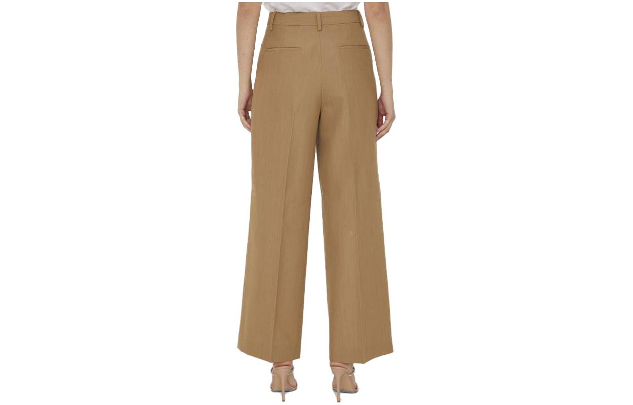 (Women) Burberry SS23  Straight-Leg Mid-Rise Casual Pants Beige 80724981 圖 3