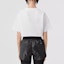 Shop (Women) Burberry SS23 White Crewneck Loose Fit Plain T-Shirt 80650271