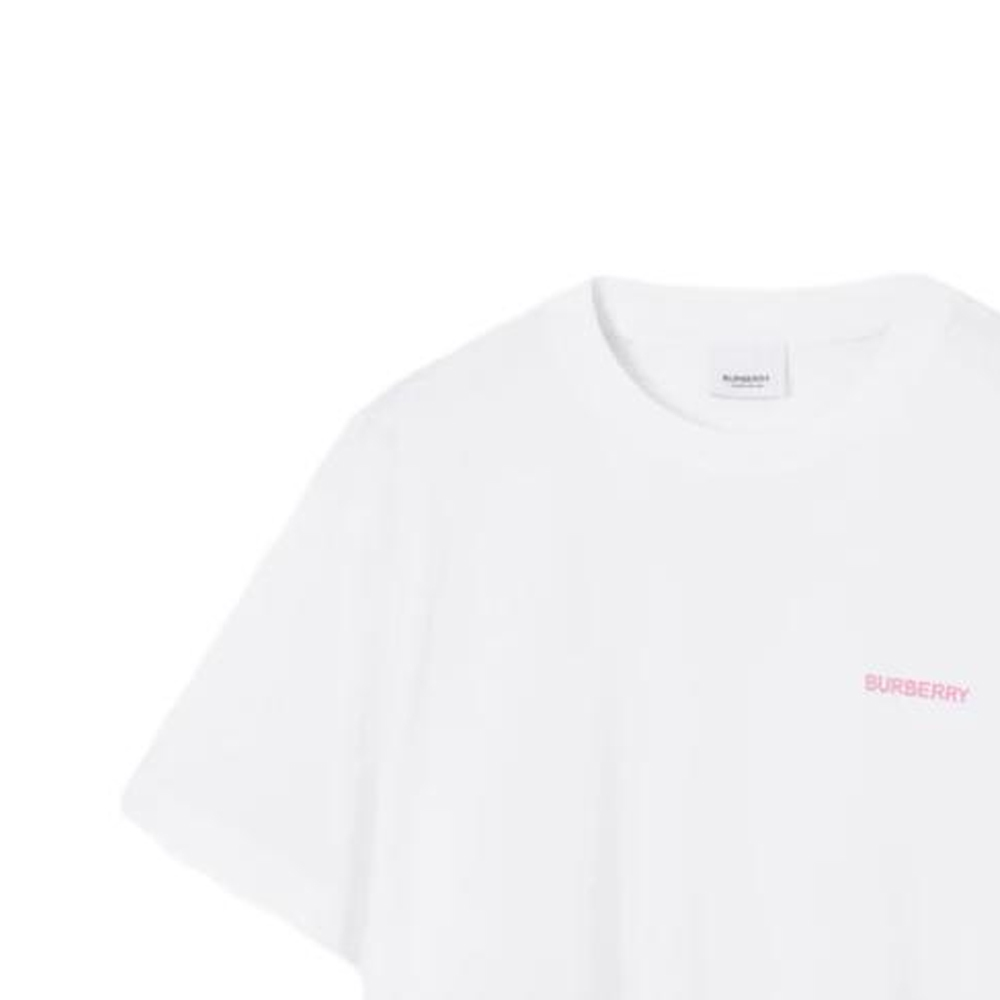 (Women) Burberry SS23  White Letter Print Crewneck Short Sleeve T-Shirt. 80733511 圖 3