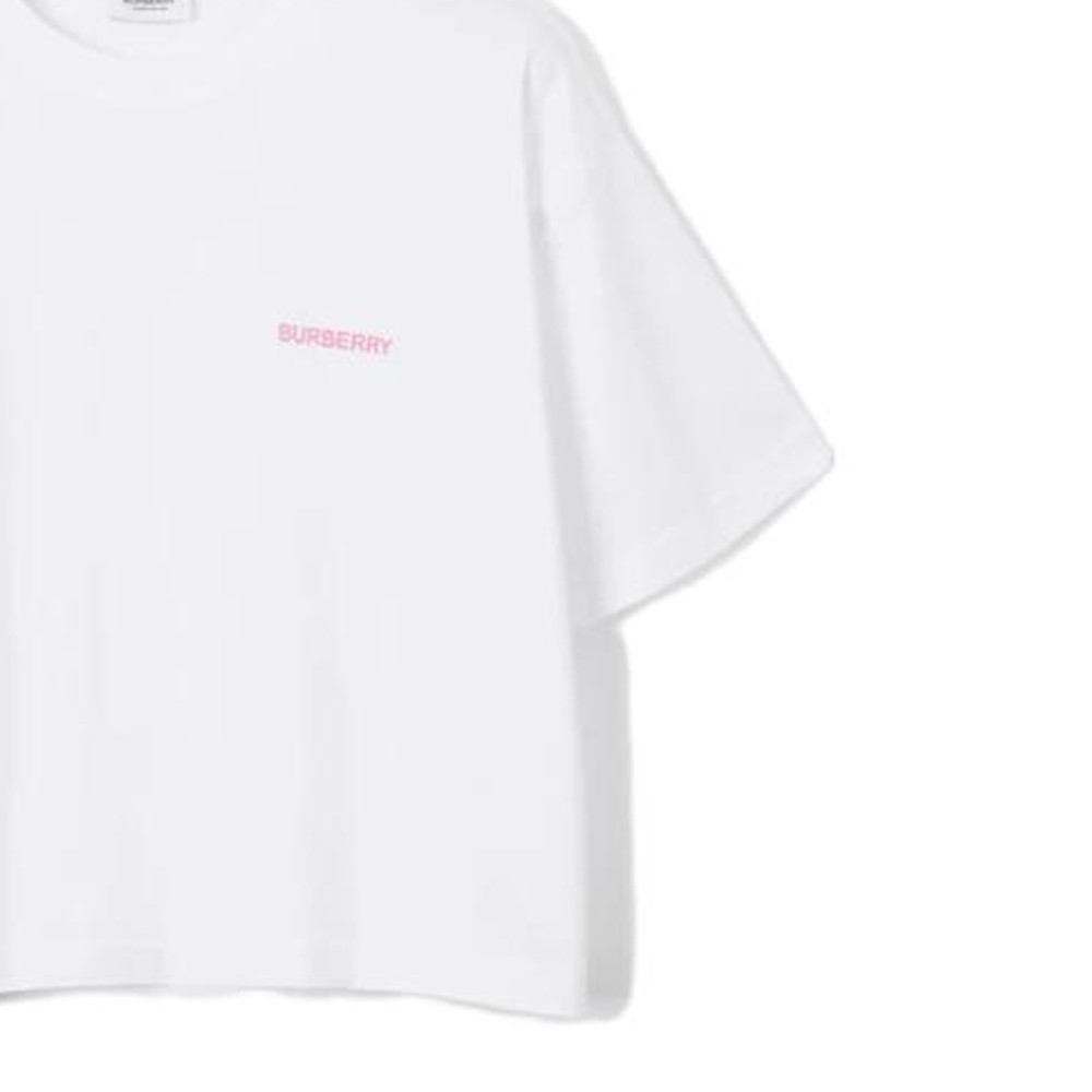 (Women) Burberry SS23  White Letter Print Crewneck Short Sleeve T-Shirt. 80733511 圖 5