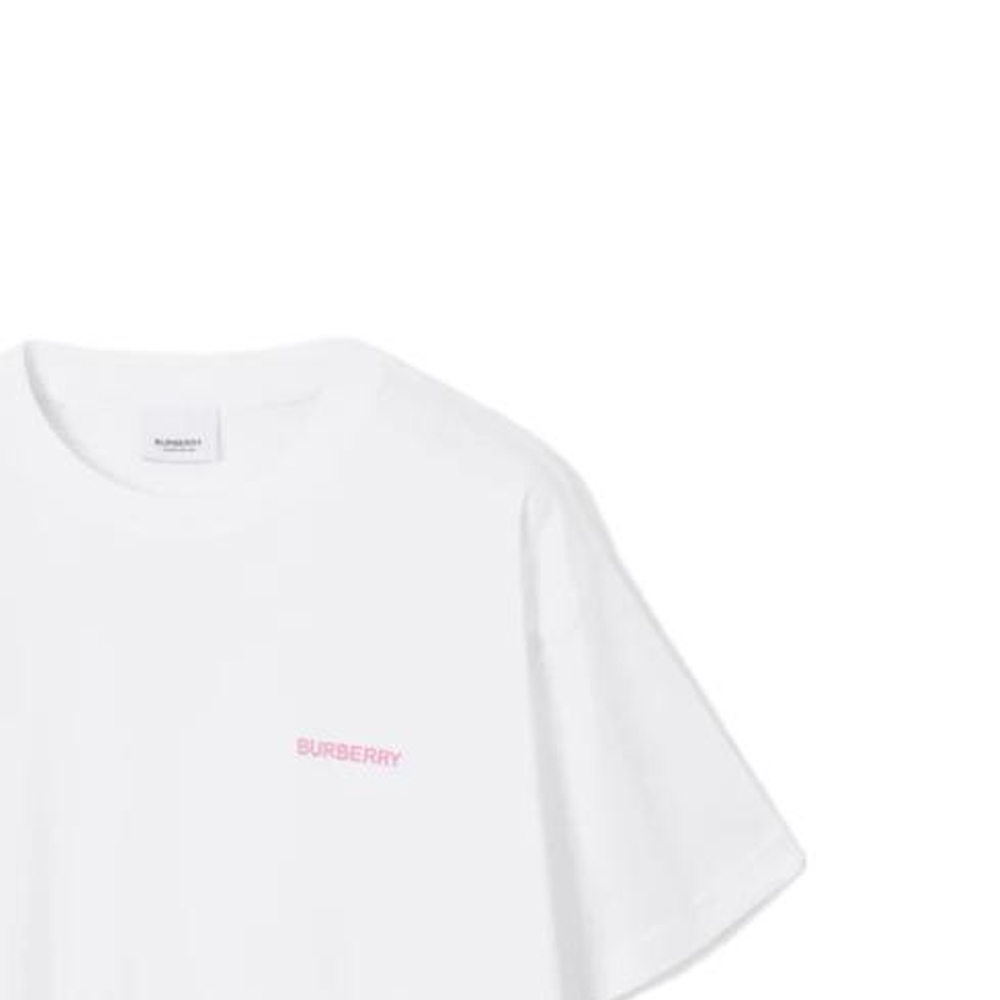 (Women) Burberry SS23  White Letter Print Crewneck Short Sleeve T-Shirt. 80733511 圖 6