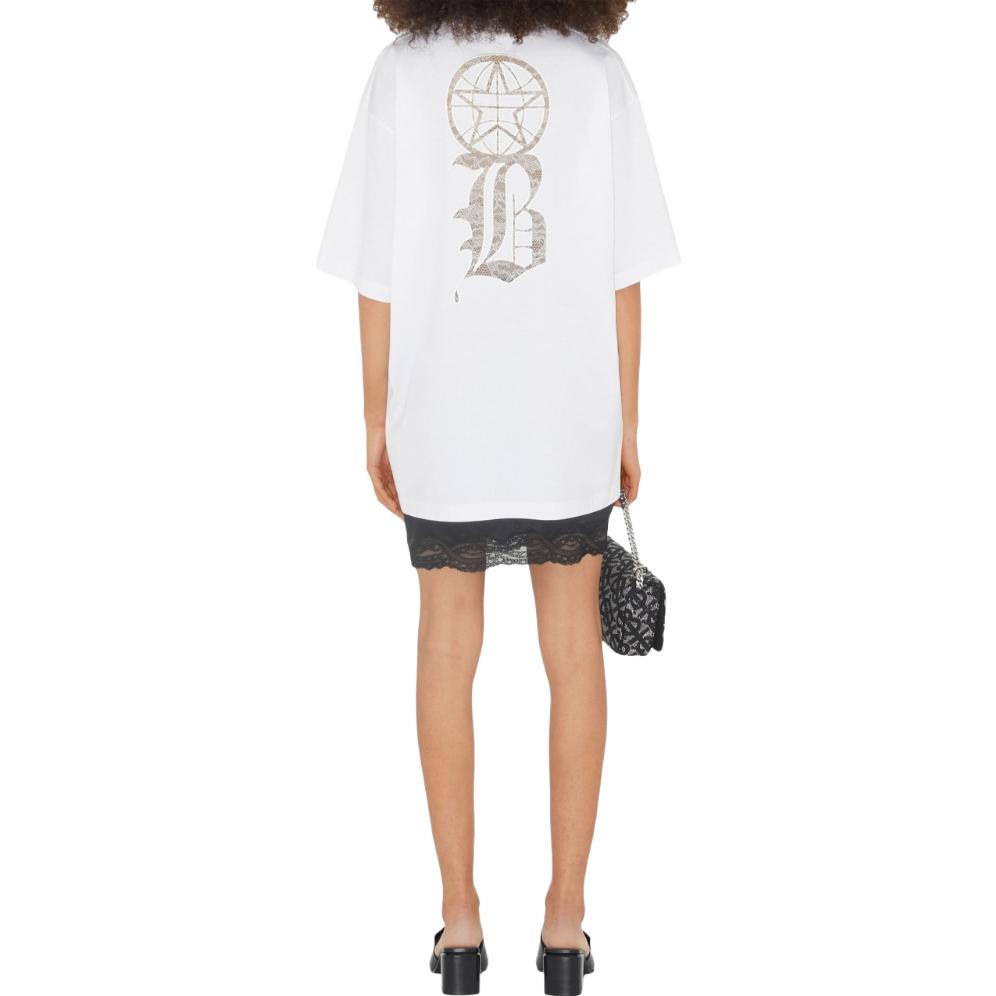 Shop (Women) Burberry SS23  White Logo Print Crew Neck T-Shirt. 80663161