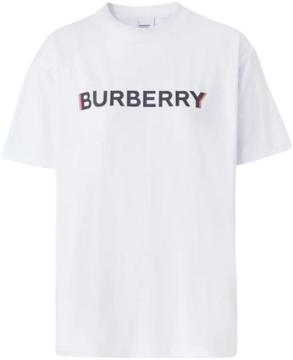 (Women) Burberry SS23 White Loose Fit T-Shirt with Logo Print. 80526511 Order (Women) Burberry SS23 White Loose Fit T-Shirt with Logo Print. 80526511