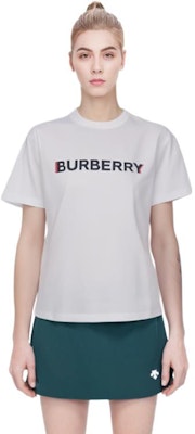 (Women) Burberry SS23 White Loose Fit T-Shirt with Logo Print. 80526511 Shop (Women) Burberry SS23 White Loose Fit T-Shirt with Logo Print. 80526511