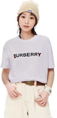 (Women) Burberry SS23 White Loose Fit T-Shirt with Logo Print. 80526511 Purchase (Women) Burberry SS23 White Loose Fit T-Shirt with Logo Print. 80526511