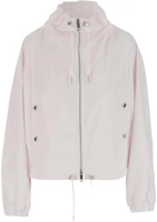 (Women) Burberry SS23 White Solid Color Zip-Up Hoodie Jacket 80660831 (Women) Burberry SS23 White Solid Color Zip-Up Hoodie Jacket 80660831