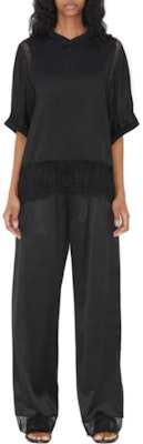 (W) Pantalones Negro de Pierna Ancha con Encaje Burberry SS23. 80701841 Lookbook (W) Pantalones Negro de Pierna Ancha con Encaje Burberry SS23. 80701841