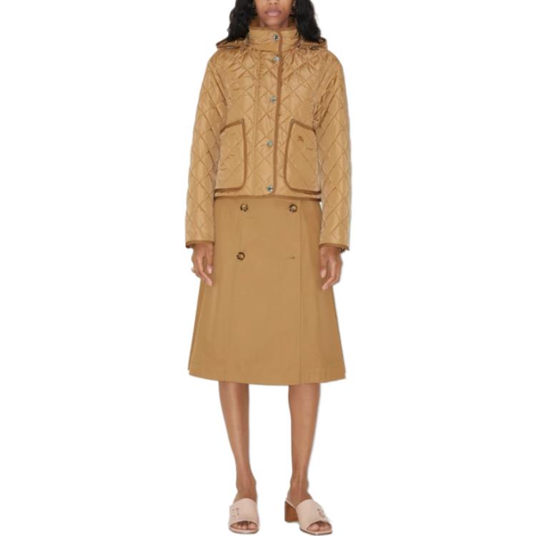 Shop (Women) Burberry SS23 Beige Diamond Quilted Jacket . 80709691