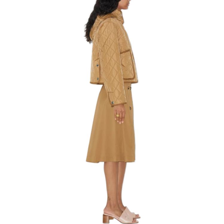 Details for (Women) Burberry SS23 Beige Diamond Quilted Jacket . 80709691