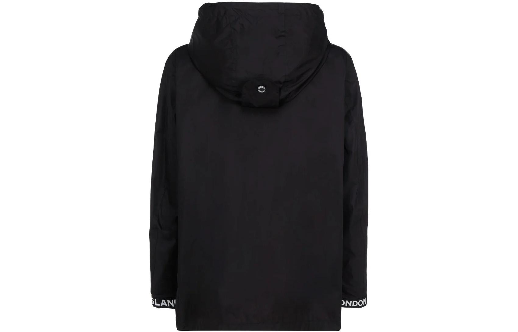 Lookbook (W) 버버리 SS23 블랙 레터 로고 후드 집업 자켓 8027503