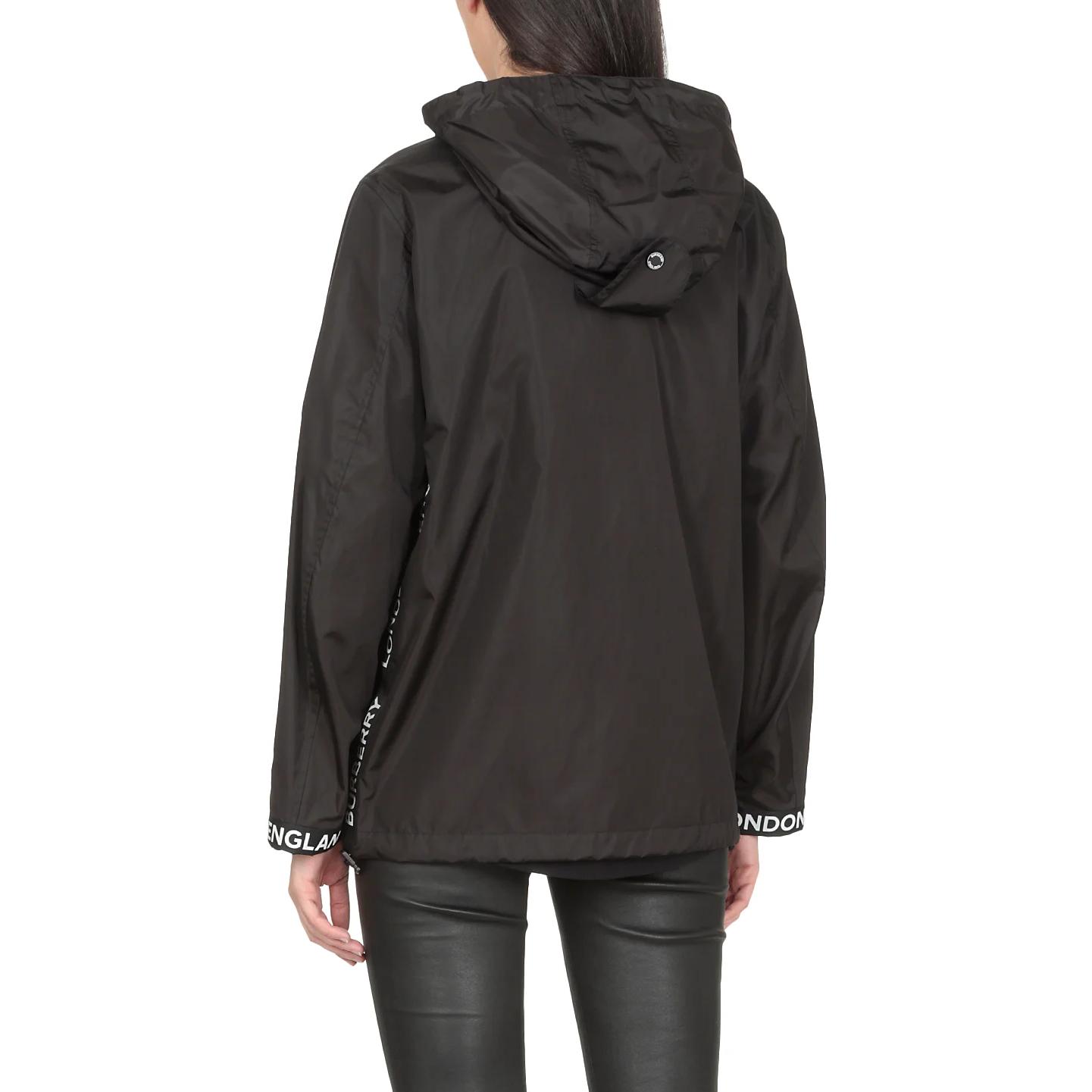 Purchase (W) 버버리 SS23 블랙 레터 로고 후드 집업 자켓 8027503