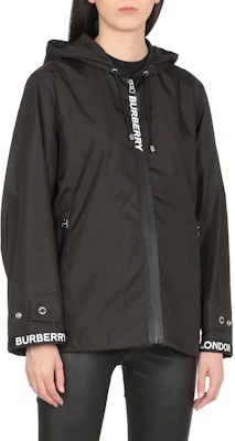 (W) 버버리 SS23 블랙 레터 로고 후드 집업 자켓 8027503 Details for (W) 버버리 SS23 블랙 레터 로고 후드 집업 자켓 8027503