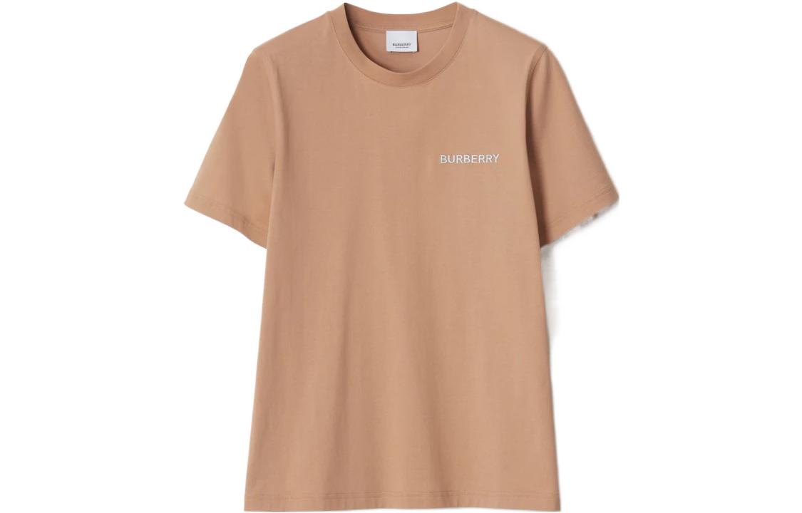 (Women) Burberry SS23 Brown  Pullover T-Shirt with Logo Print. 80668931