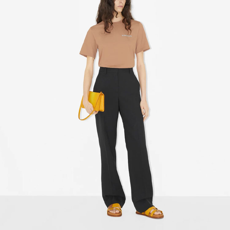 (Women) Burberry SS23 Brown  Pullover T-Shirt with Logo Print. 80668931 圖 3