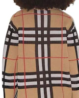 Details for (Women) Burberry SS23 Checkered Knit Cardigan Brown 80703531