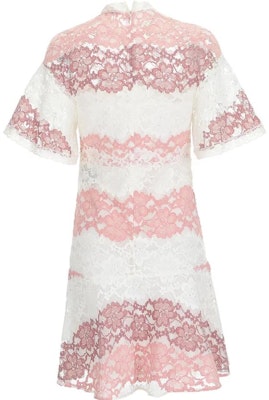 (Women) Burberry SS23 Colorblock Lace Short-Sleeve Dress Multicolor Women 40483691 Lookbook (Women) Burberry SS23 Colorblock Lace Short-Sleeve Dress Multicolor Women 40483691