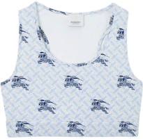(Women) Burberry SS23 Equestrian Knight Logo Cropped Tank Top Navy Blue 80720221 (Women) Burberry SS23 Equestrian Knight Logo Cropped Tank Top Navy Blue 80720221