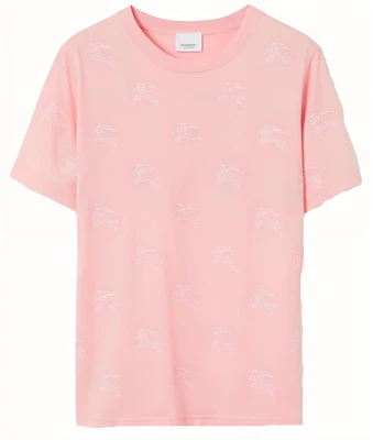 (W) 博柏利SS23马术标志印粉色短袖T恤 女款 80716341 Buy (W) 博柏利SS23马术标志印粉色短袖T恤 女款 80716341