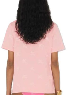 (W) 博柏利SS23马术标志印粉色短袖T恤 女款 80716341 Shop (W) 博柏利SS23马术标志印粉色短袖T恤 女款 80716341