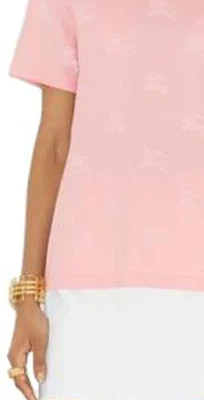 (W) 博柏利SS23马术标志印粉色短袖T恤 女款 80716341 Sizing (W) 博柏利SS23马术标志印粉色短袖T恤 女款 80716341