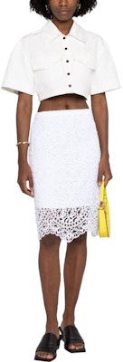 (Women) Burberry SS23 High-Waisted Lace Midi Skirt Casual Style. 80696391 Lookbook (Women) Burberry SS23 High-Waisted Lace Midi Skirt Casual Style. 80696391