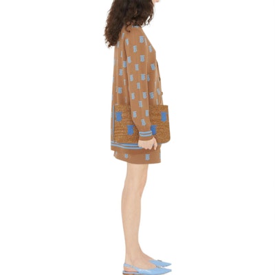 (Women) Burberry SS23 Logo Knit Jacquard Short Casual Skirt Women’s Beige. 80656101 Purchase (Women) Burberry SS23 Logo Knit Jacquard Short Casual Skirt Women’s Beige. 80656101