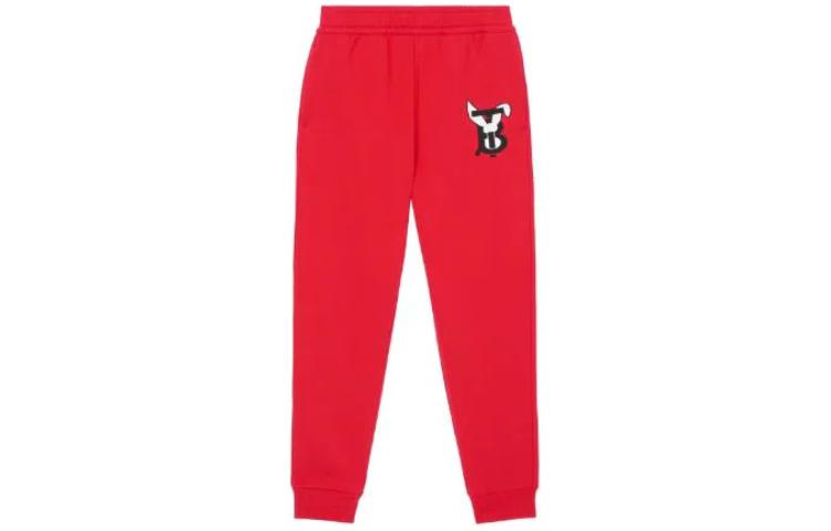 (Women) Burberry SS23 Logo Print Jogger Sweatpants Women’s Red 80640141