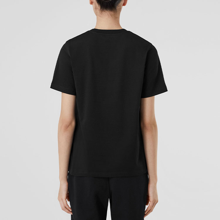(Women) Burberry SS23 Lunar New Year Rabbit Ear Logo Print Black T-Shirt Women. 80640171 圖 4