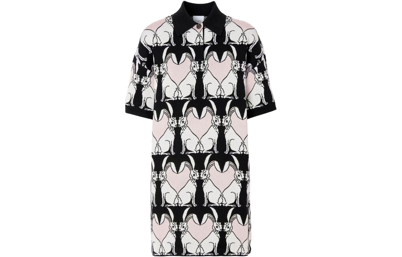 Order (W) Burberry SS23 農曆新年兔年針織Polo洋裝 黑色 80640421