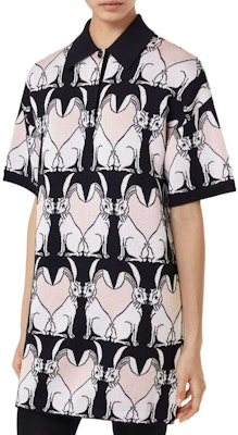 (W) Burberry SS23 農曆新年兔年針織Polo洋裝 黑色 80640421 Shop (W) Burberry SS23 農曆新年兔年針織Polo洋裝 黑色 80640421