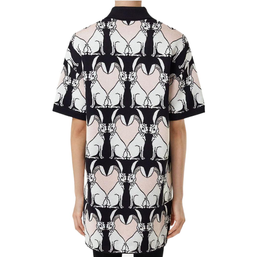 Purchase (W) Burberry SS23 農曆新年兔年針織Polo洋裝 黑色 80640421