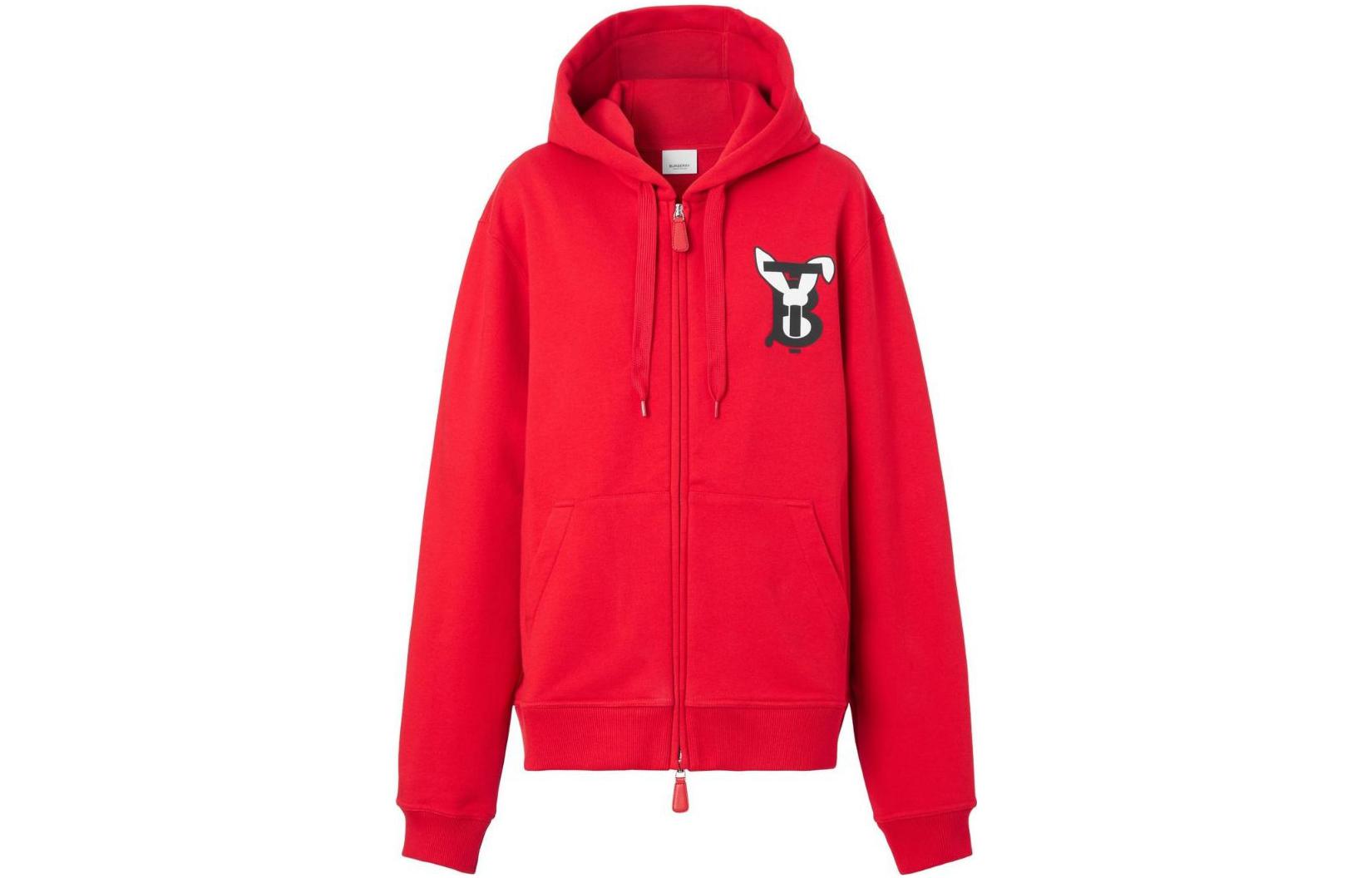 Order (W) 버버리 SS23 설날 토끼 로고 프린트 집업 후디 80640081