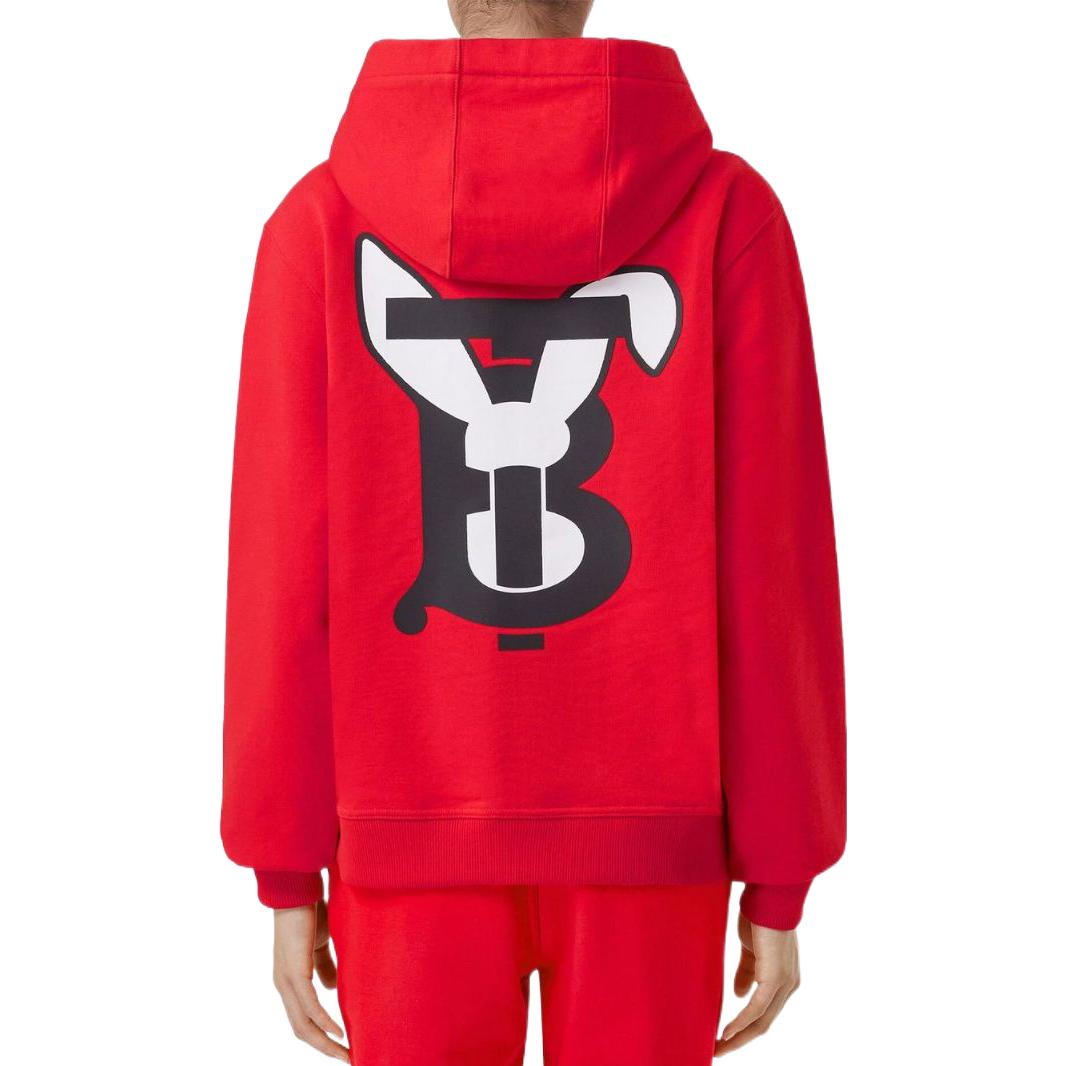 Shop (W) 버버리 SS23 설날 토끼 로고 프린트 집업 후디 80640081