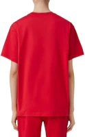 Purchase (W) Burberry 2023 春夏紅色兔年卡通圖案寬鬆短袖T恤 80640131