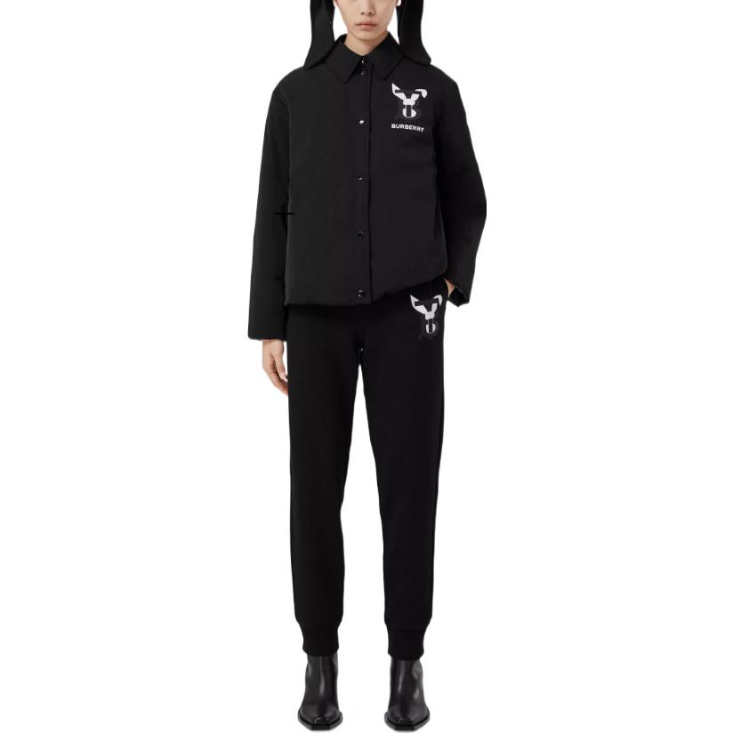 Shop (Women) Burberry SS23 Lunar New Year Reversible Rabbit Quilted Jacket Women Black. 80636081
