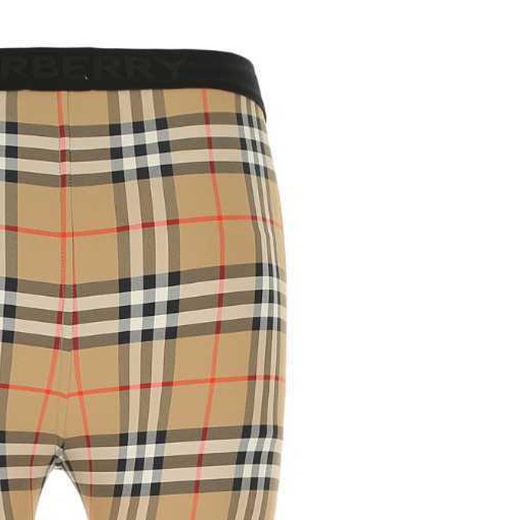 Purchase (W) Burberry SS23 Legging Wanita Slim Fit Corak Plaid Mid-Rise. 8049478