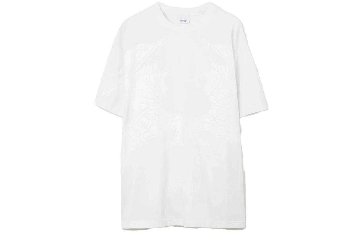 (Women) Burberry SS23 Oversized Graphic Print T-Shirt  White. 80735621